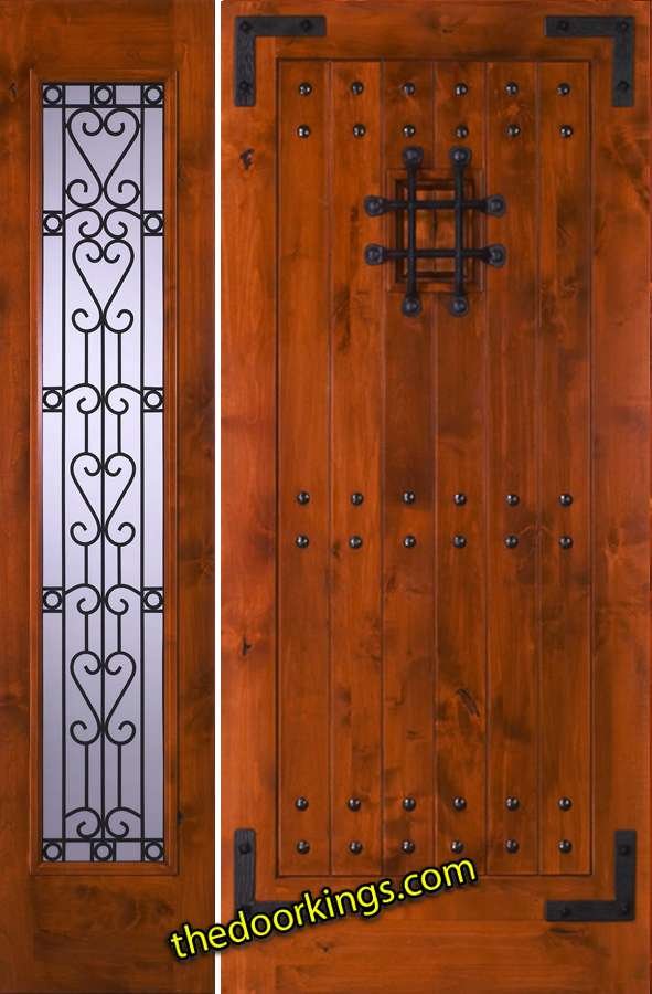 sw70 knotty alder with one sw53 sidelite